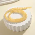Natur gelbe Kristall runde Edelsteinperlen DIY Schmuckherstellung Zubehör für Armbänder. - 6mm Runde Perle Strähne / Beige Jade