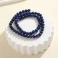 6mm Naturstein Perlen rund fuer DIY handgemachte Armband Schmuckherstellung Zubehoer - 6mm Runde Perle Strähne / Lapislazuli
