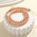 6mm edelstein kristall perlen erdbeerquarz armband diy schmuck herstellung zubehoer - 6mm Runde Perle Strähne / Sonnenstein