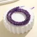 6mm Natürlicher Amethyst Kristall Perlen DIY Armband Schmuckherstellung Zubehör Variante - 6mm Runde Perle Strähne / Amethyst
