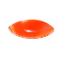 Gemmina cabochon marquise in corniola arancione naturale per anello dettaglio. - Agata rossa