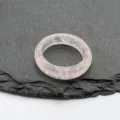 Natural pink crystal quartz ring gemstone minimalist finger jewelry for women daily wear accessory - 18-20mm Inner Diameter / Rose Quartz