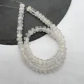 Natural crystal quartz abacus beads 5x8mm spacer beads for DIY jewelry making necklace. - White Crystal