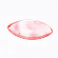 Dettaglio cabochon di gemma in cristallo rosa taglio marquise per montatura anello. - Rosso Anguria (Sintetico)