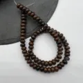 Natural crystal gemstone abacus beads spacer beads for DIY necklace bracelet jewelry making - Mahogany Obsidian
