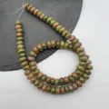 Natural unakite gemstone abacus beads 5x8mm rondelle beads DIY necklace bracelets accessories - Unakite