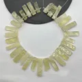 Perline sfuse rettangolari irregolari in pietra naturale per accessori di gioielleria. - Citrino