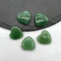 Green crystal heart gemstone 20mm natural quartz pocket heart healing stone decor craft - Green Aventurine