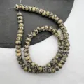 Natural Dalmatian jasper abacus gemstone beads detail for diy jewelry accessories making - Dalmatian Jasper
