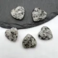 20mm natural crystal heart stone pendant polished gemstone undrilled crystal peach ornament - Sesame Stone