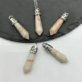 Naturstein Kristall Achat Sechseckige Säule Anhänger Kugel Halskette Schmuck Zubehör Set ideal. - Roter Netzjaspis