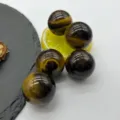 Natural tiger's eye crystal stone sphere polished gemstone ball for home decor display - 25mm / Tiger's Eye