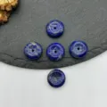 Lapis Lazuli Naturel Perles Donut 15mm Vue de Détail Pierre Bleu Foncé Accessoires Bijoux DIY - Lapis-lazuli