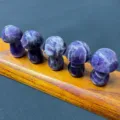 Natural Amethyst Mushroom Crystal Stone 35mm Polished Figurine for Garden Fish Tank Decor - Amethyst (1 Piece)