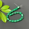 8x10mm square malachite-style loose beads strand, DIY handmade jewelry accessories spacer parts. - Synthetic Malachite
