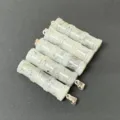 Ciondolo in bambù di pietra naturale fai da te collana gioielli accessori all'ingrosso - Un luccichio bianco