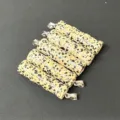 Ciondolo in bambù di pietra naturale accessorio per gioielli collana fai da te dettaglio con macchie - Diaspro Dalmata (1 Pezzo)
