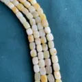 8x10mm square rectangular loose beads, yellow gemstone block spacer strands for DIY jewelry making. - Yellow Stone