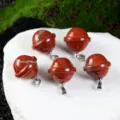 Ciondolo pianeta in diaspro rosso naturale collana universo 3D gioiello in pietra - diaspro rosso