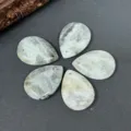 Lot de cinq pendentifs en pierre naturelle en forme de goutte pour la création de bijoux DIY. - Labradorite (1 Pièce)