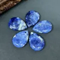 Pendents en pierre sodalite bleue naturelle goutte d'eau accessoires bijoux DIY détail. - Sodalite (1 Pièce)