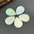 Pendentif goutte aventurine verte cristal pierre details creation bijoux fait main. - Amazonite (1 pièce)