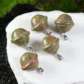 Ciondolo pianeta unakite cristallo galassia collana pietra preziosa gioiello modello - Unakite
