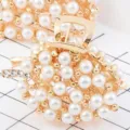 Korean fashion pearl rhinestone hair claw clip metal hair accessory medium size variant - Pearl Rhinestone (TS0391)