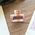 Small acetate hair claw clip in pink gradient, stylish mini shark clip for half-up hairstyles. - Light Purple-4.3cm