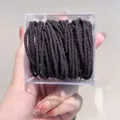 Boxed minimalist hair ties, 20 pcs elastic braided rubber bands for daily women hairstyles. - 5#