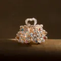 Mini crystal rhinestone hair claw clip, exquisite butterfly design, shiny hair accessories. - Colorful