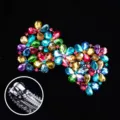 Rhinestone hair clip for women, sparkling crystal bow spring clip for thick hair styling. - CHY78 / Colorful