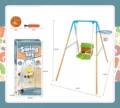 Kinder Schaukel und Basketball Set Garten Indoor 2in1 Spielplatz Ausrüstung Maße design - bunt