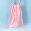Lichte roze chiffonsjaal, stijlvolle zomersjaal en ademende nekdoek voor dagelijks gebruik. - Roze