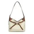 Borsa a tracolla minimalista in morbida pelle da donna, elegante shopper borsa a spalla. - Bianco avorio