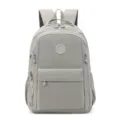 Zaino casual impermeabile in nylon da donna grande capacita viaggio borsa grigia - Grigio chiaro