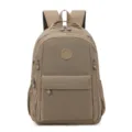 Zaino casual impermeabile in nylon grande capacità borsa da viaggio scuola donna - Kaki