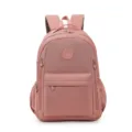 Zaino impermeabile in nylon rosa, grande capacità borsa da viaggio e scuola per donna. - Rosa