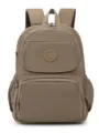 Sac à dos femme en nylon décontracté multi-poches voyage navette sac d'épaule kaki - Kaki