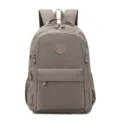 Zaino casual impermeabile in nylon da donna, grande capacita per viaggio e scuola. - grigio viola