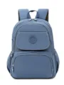 Sac à dos femme élégant en nylon décontracté multi-poches pour voyage et école en bleu. - Bleu saphir