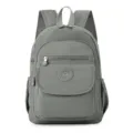 Zaino grigio casual da donna, borsa scolastica multitasche e zainetto da viaggio comodo. - Grigio chiaro