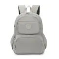 Zaino casual in nylon grigio con tasche multiple per l'uso quotidiano e di viaggio. - 31*17*40 / Grigio chiaro