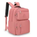Zaino casual multifunzionale rosa per la scuola viaggi e uso quotidiano del computer. - Rosa Arancio