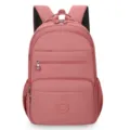 Zaino rosa multitasche da donna, leggero e capiente per scuola, viaggi e uso quotidiano. - Rosa Arancio
