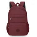 Zaino bordeaux multiuso tasche leggero viaggio computer portatile per studenti uso quotidiano - Rosso scuro