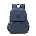 Dark blue casual oxford backpack, stylish multi-layer commuter school bag for women. - 31*17*40 / Dark Blue