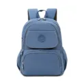 Blue multi-pocket casual nylon backpack for women stylish school daily travel commute. - 31*17*40 / Sapphire Blue