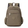 Zaino casual in nylon leggero e impermeabile ideale per studenti e viaggi quotidiani. - Kaki