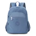Zaino casual in nylon blu con tasche multiple, leggero e pratico per la scuola e l'uso quotidiano. - Blu zaffiro